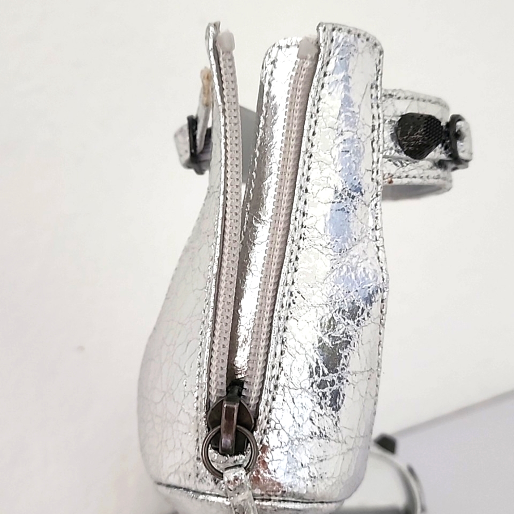 Steve Madden Precious Silver Embellished Women's Heeled Sandals. Size 9.5 - Picture 9 of 13
